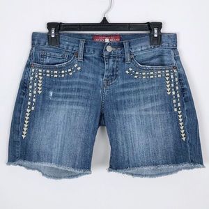 Lucky Brand Beachcomber Cut Off Denim Shorts Size 25